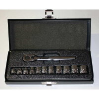 1/4" Steckschlüsselsatz niedrige Bauform 4-14 mm