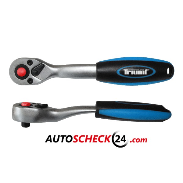 Umschaltknarre  1/4" 72 Zähne mit Sicherung ergonomischer 2K Griff