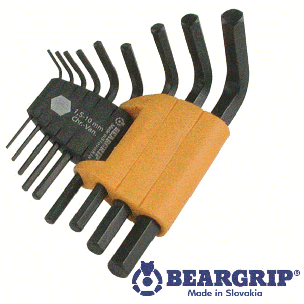 Innensechskant-Schlüsselset "L" (1,5-10 mm), Serie 2246,