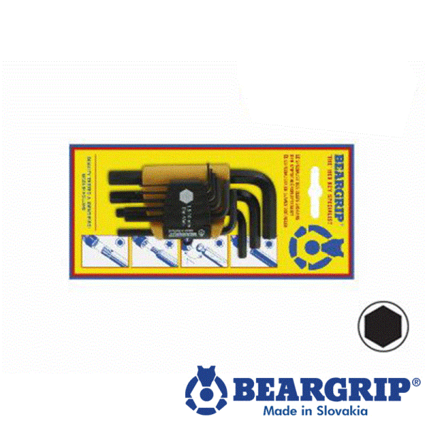 Innensechskant-Schlüsselset "L" (1/16"-3,8"), Serie 1246,