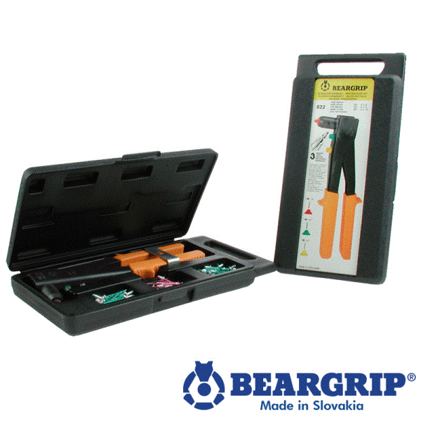 Nietenzange Set 822 SPAG mit Nieten in PVC-Box