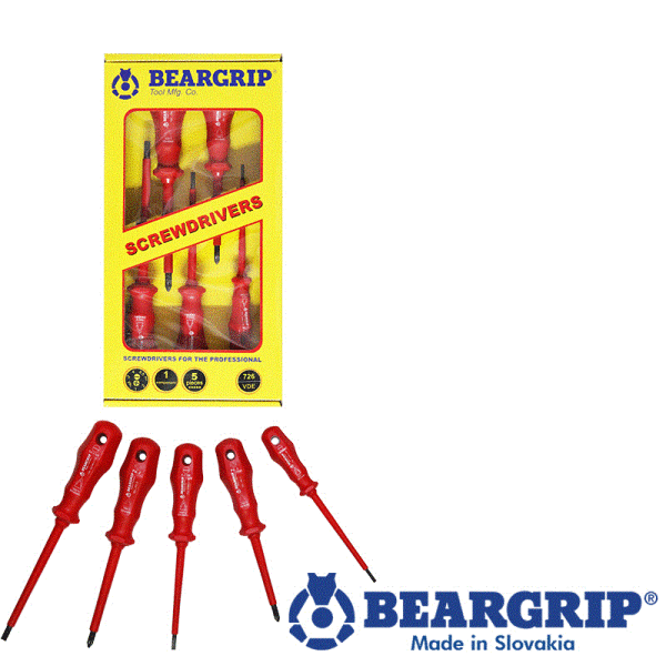 Schraubendreher  Isoliert, VDE, Serie 726, Rot