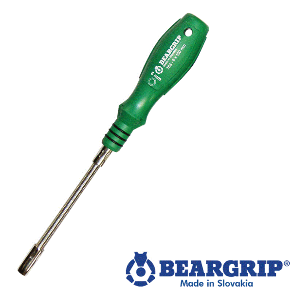 Flexible 6-kant Schraubendreher Größe 6mm, Serie763,