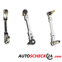 Doppelt flexible Ratsche + Griff 1/4 "für Bits...