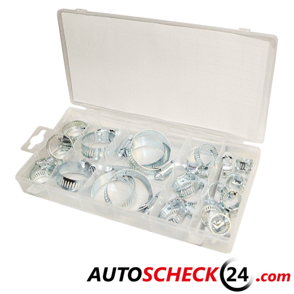 25tlg Schneckengewinde Schlauchschellen – Set