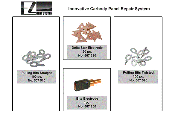 Ausbeulwerkzeug Spotter Starter Set "E" EZ-Dent System