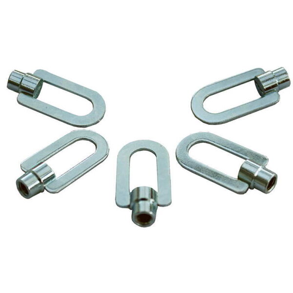 Zugösen für Alu-Gewindebolzen M4, Aluminium Ausbeulen 5 Stk.