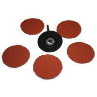 5 x ROLOC™ Fiberschleifscheiben Grob +...