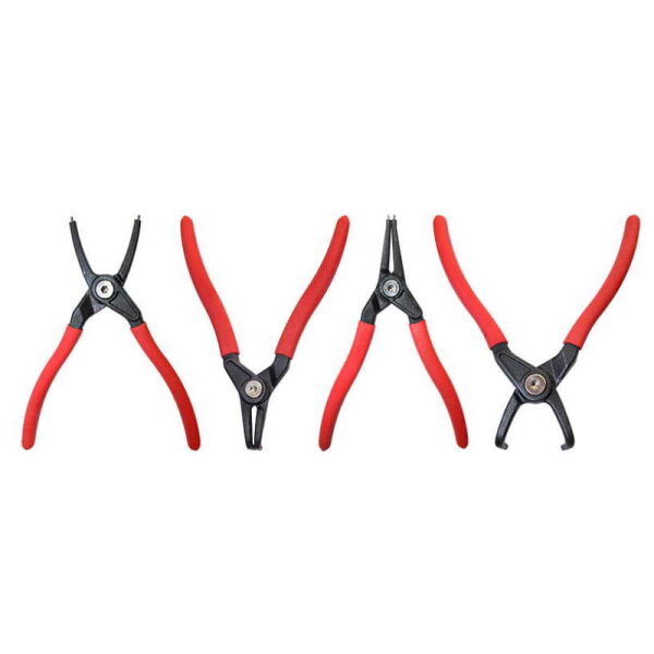 Seegeringzangen Set 4 tlg für Außen- und Innenringe A2-A21-I2-I21